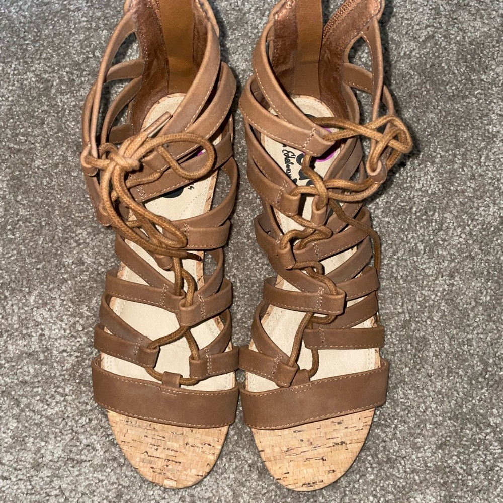 Circus by Sam Edelman Brown Gladiator Sandals